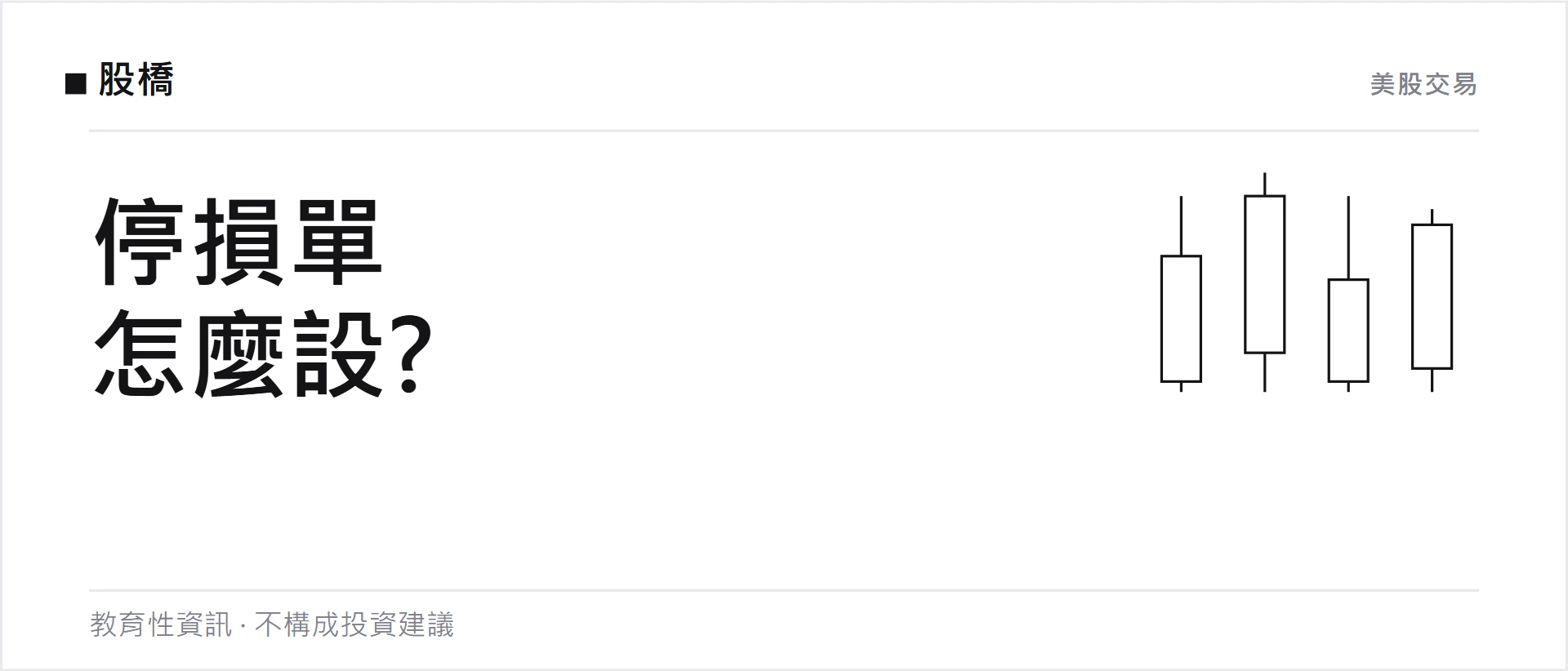 美股停損單怎麼設？停損與停損限價單的差別，以及跳空時為何賠更多