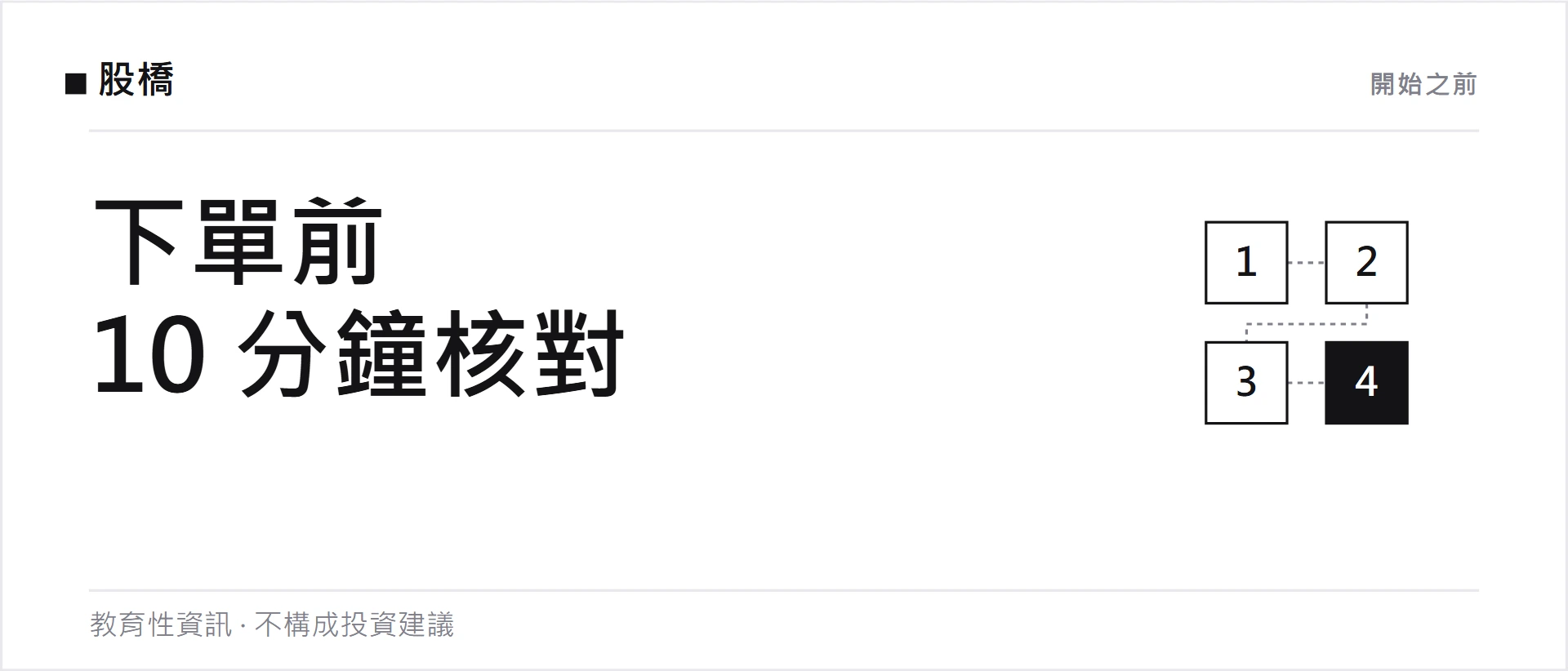 Binance Stocks 下單檢查表：第一張訂單的 10 分鐘核對流程