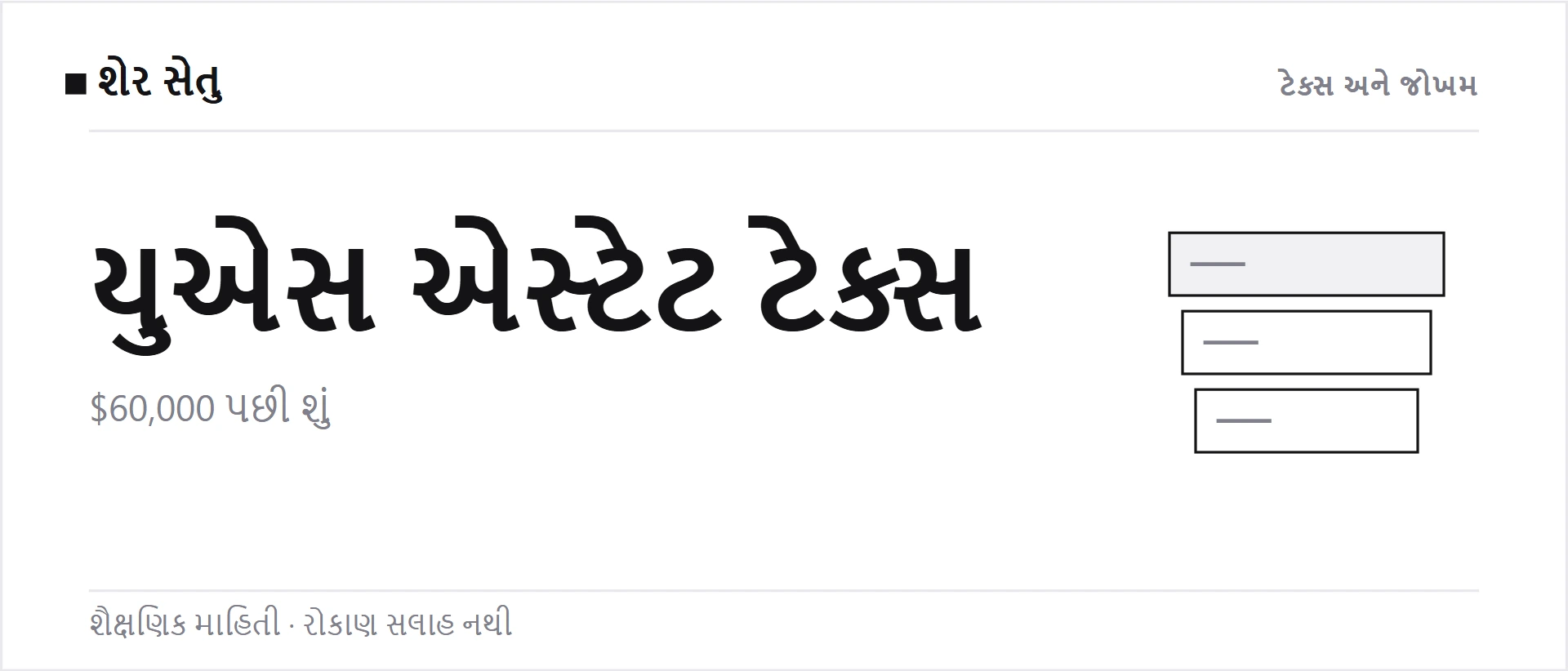 યુએસ એસ્ટેટ ટેક્સ: ભારતીય રોકાણકારના અમેરિકન શેર પર $60,000 પછી શું થાય